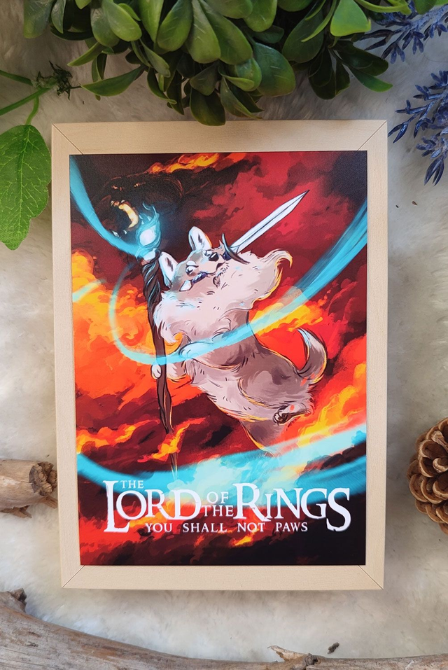 Carte Postale Corgi Seigneur des Anneaux