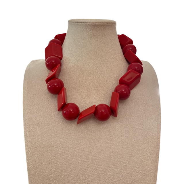 Collana 70 rosso
