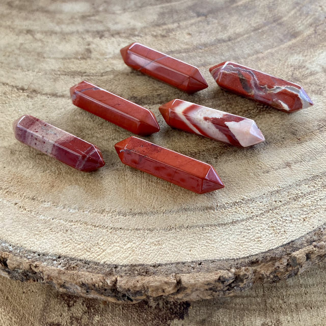 Pointes Jaspe rouge