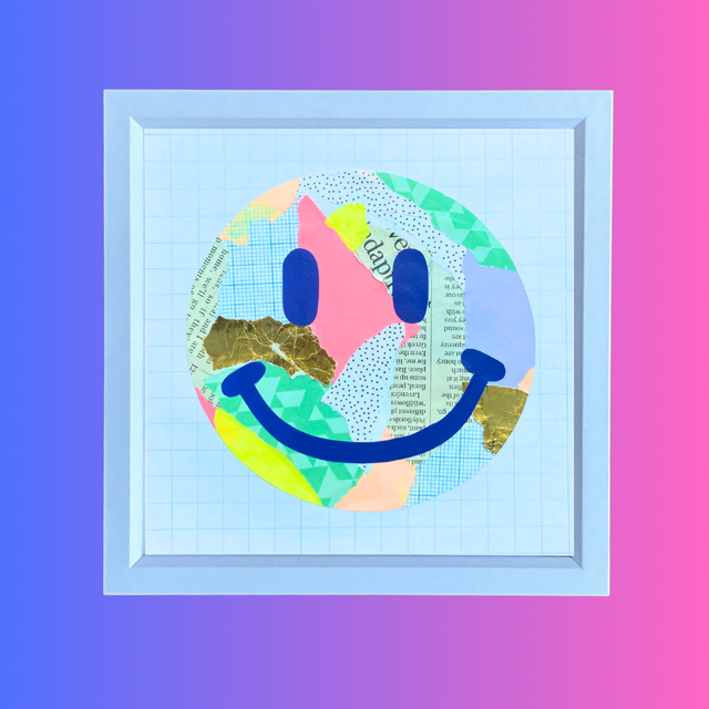 Smiley face collage 2  - Framed