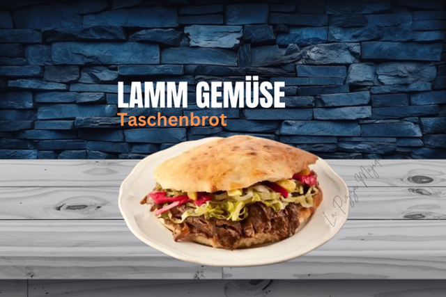  Lamm Gemüse (Taschenbrot)
