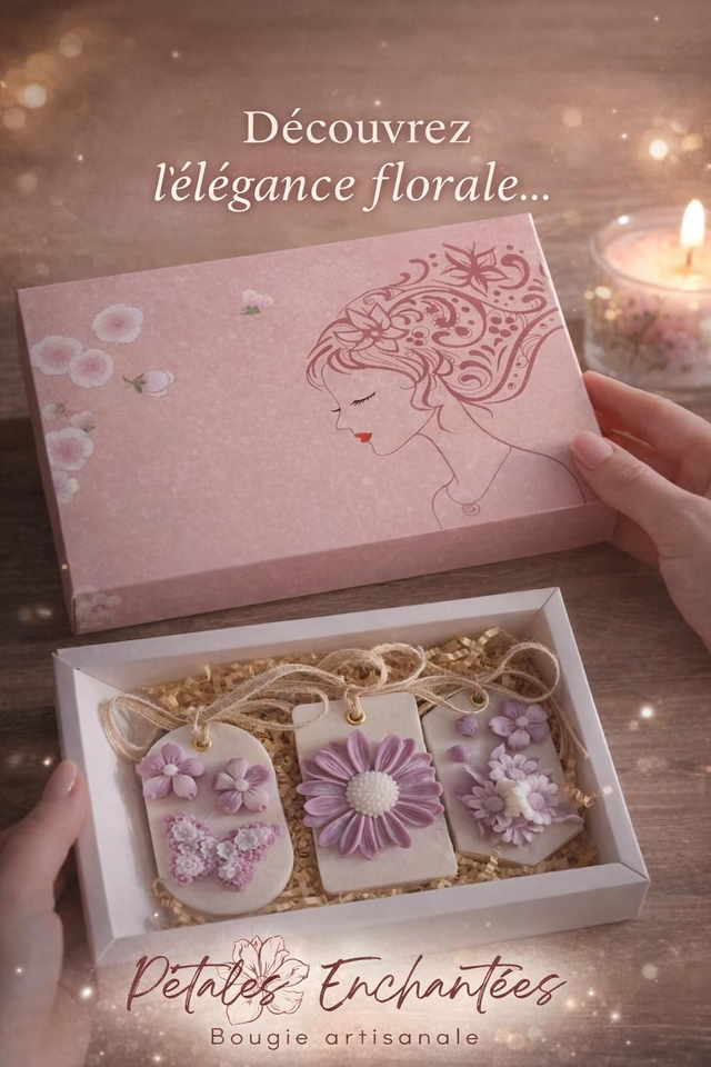 Coffret suspension parfumées. Senteur adoucissant 