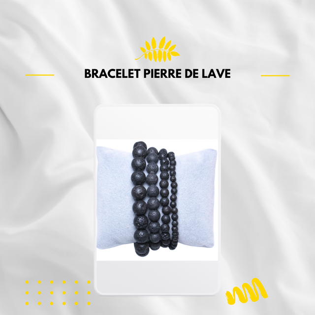 Bracelet Pierre de Lave 