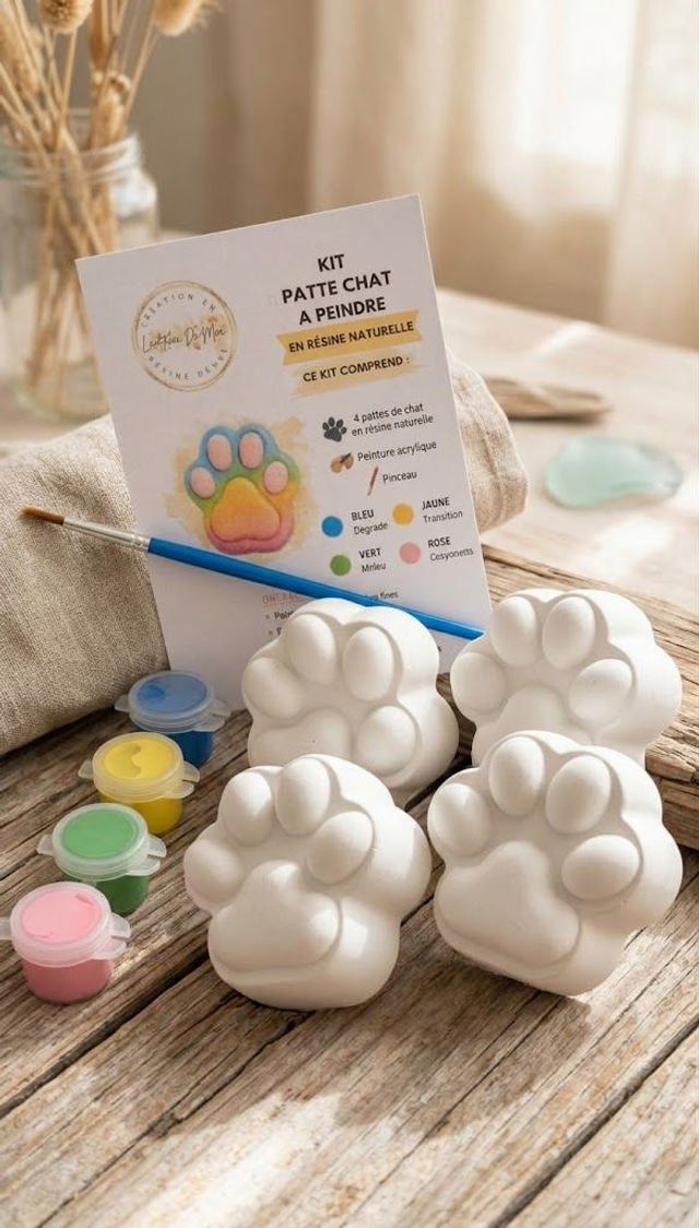 Kit de Peinture Pattes De Chat 