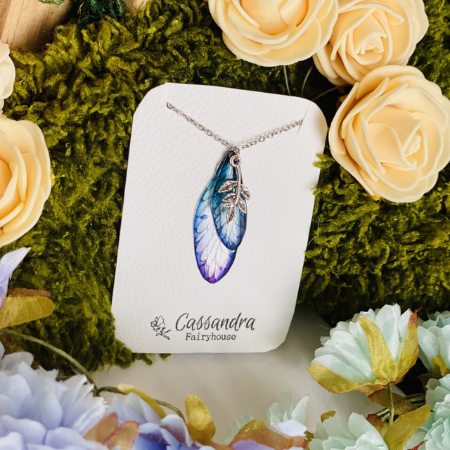 Violet et argenté - collier