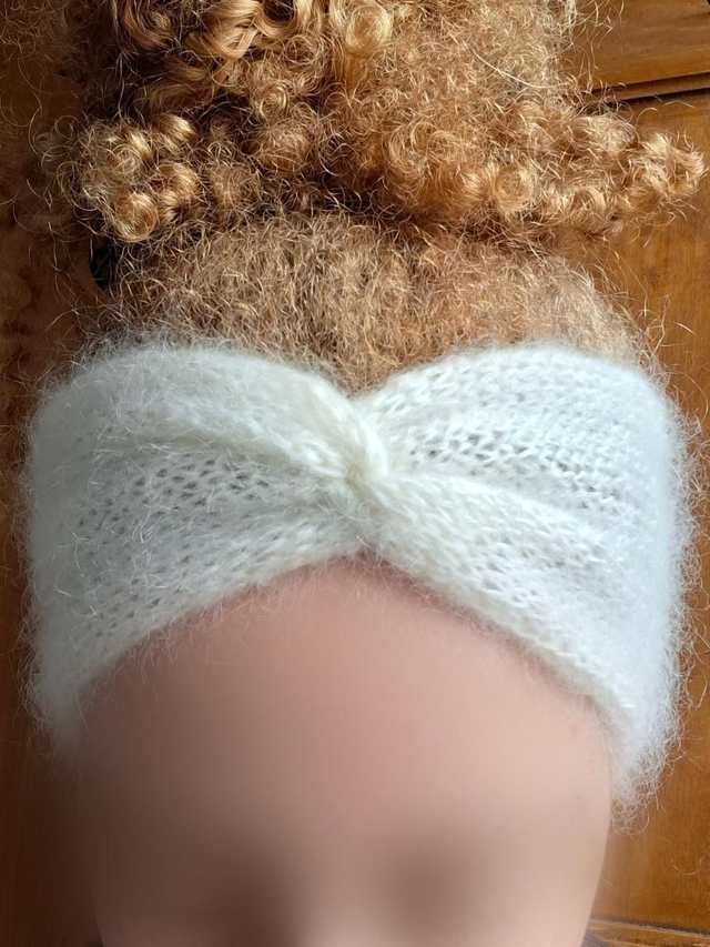 Cache-oreille en Mohair & Soie
