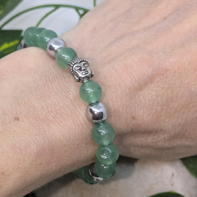 Bracelet "Aventurine & Hématite" 8mm BR-029