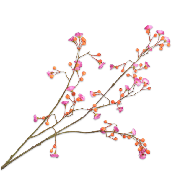 Silk-Ka Bessentak Oranje Lavendel 96cm