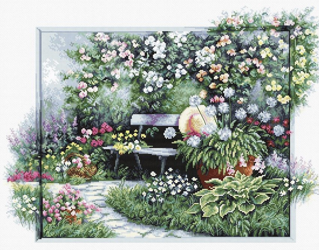 Cross Stitch Kit Luca-S - Blooming Garden