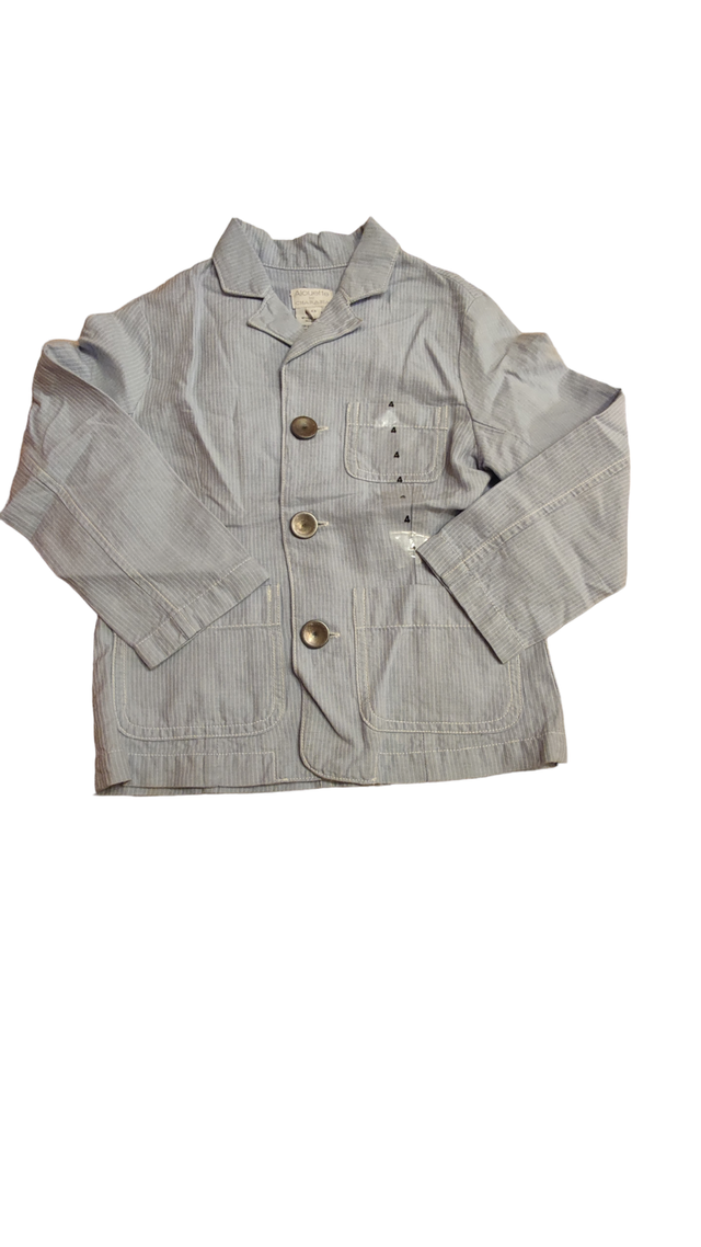 Veste rayé bleu et blanc 4 ans (Alouette)