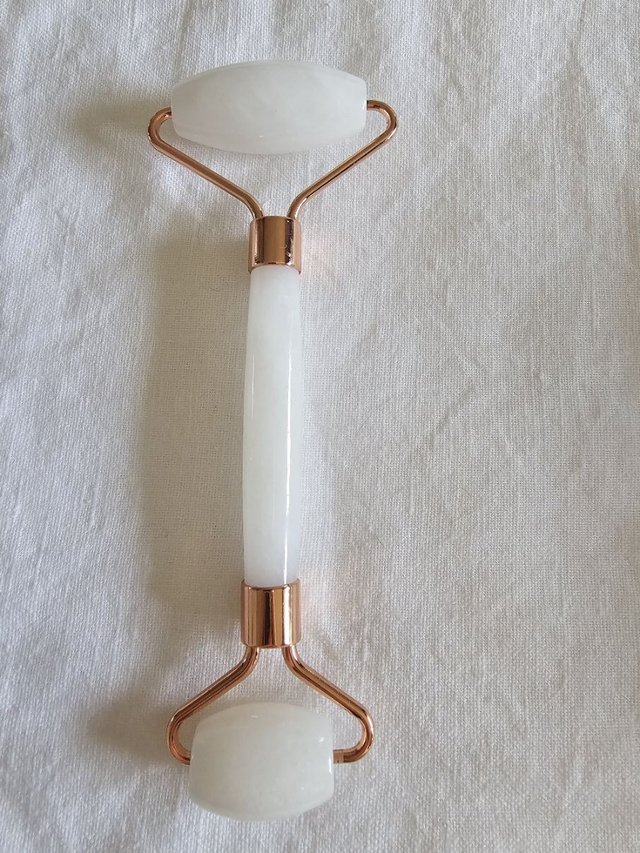 masseur facial jade blanc 