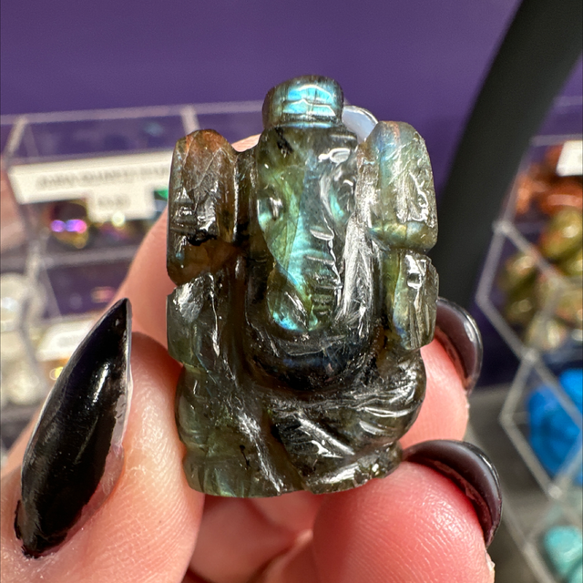 Labradorite Ganesh