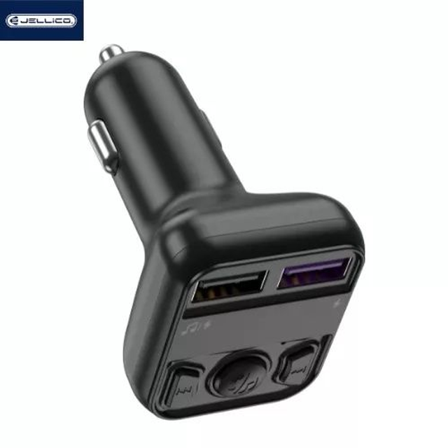 Adaptateur allume cigare bluetooth et transmetteur FM USB-A X2 voiture (3.1A) JELLICO AR0023243