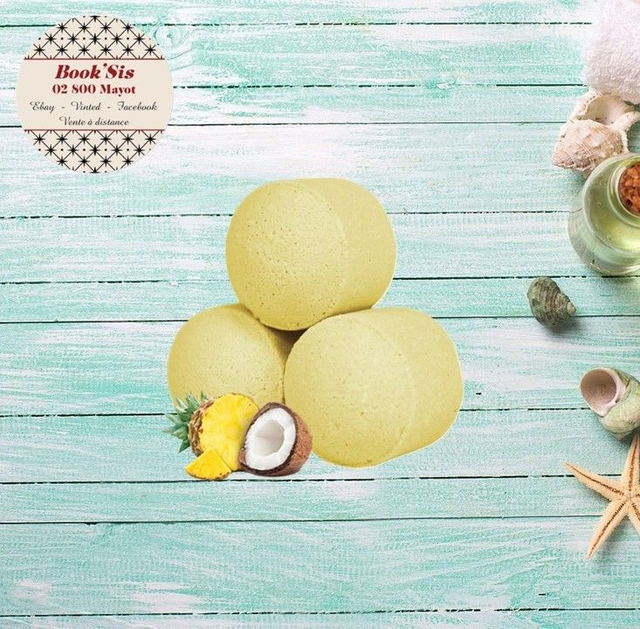 Mini-bille effervescente " Ananas &amp; coco "