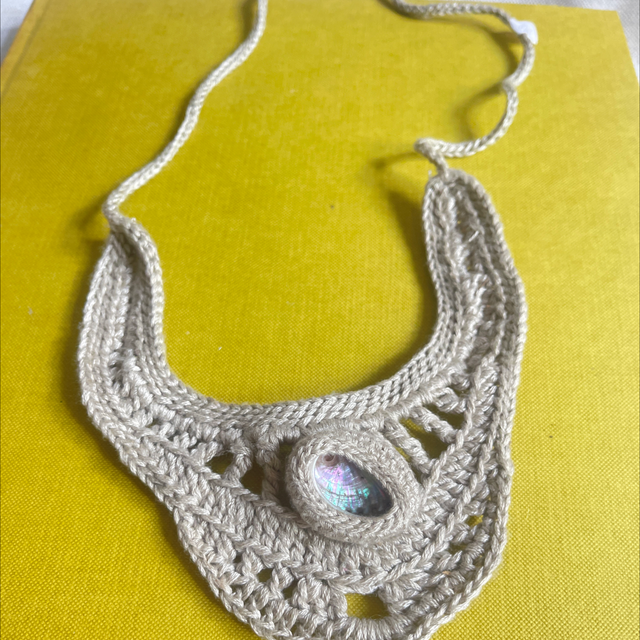 Sommerkette Boho Hippie Collier gehäkelt