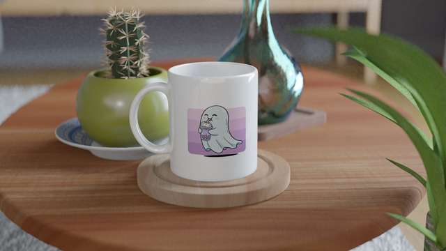 Mug Ghost Bubble Tea