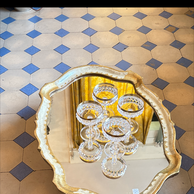 Set von 4 Champagnergläser