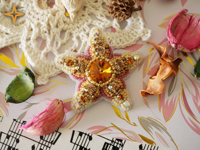 + Étoile de cristal (Broche) +
