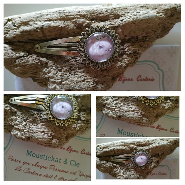 Pince à cheveux cabochonprincesse