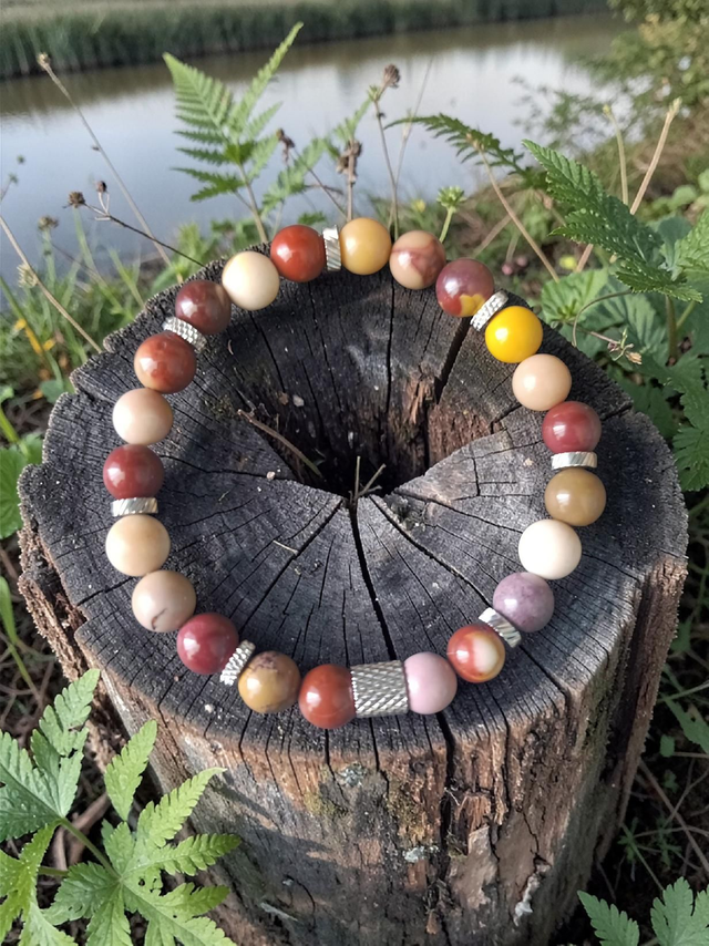 Bracelet Jaspe Mokaite – Ancrage &amp; Équilibre