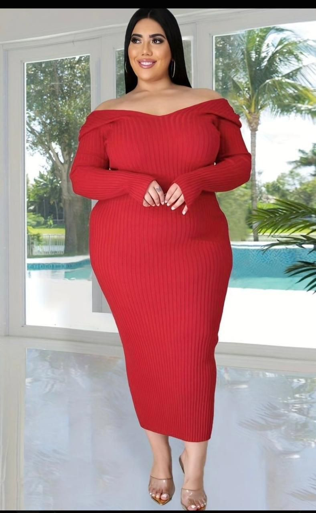 Grande taille robe longue sexy