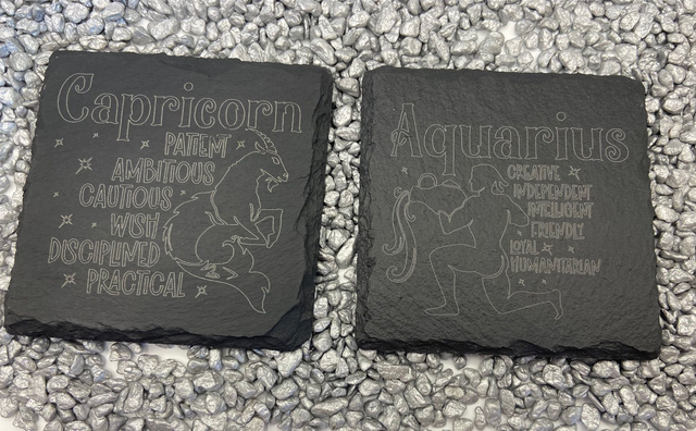 The 12 Sign&#039;s of the zodiac, Slate Coasters.