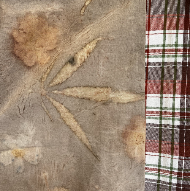 Chemise à pans rouge taupe