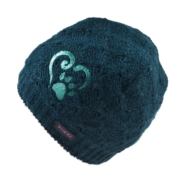 Wollmütze, petrol - Modell 'Miniloona' von Nijens