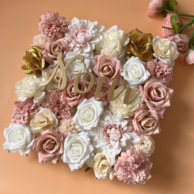 Toile fleurie 30x30