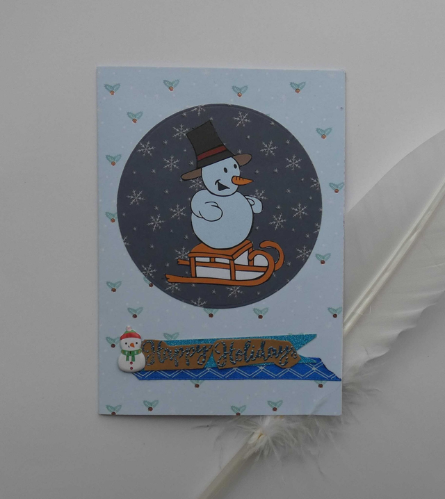 Le bonhomme de neige des vacances