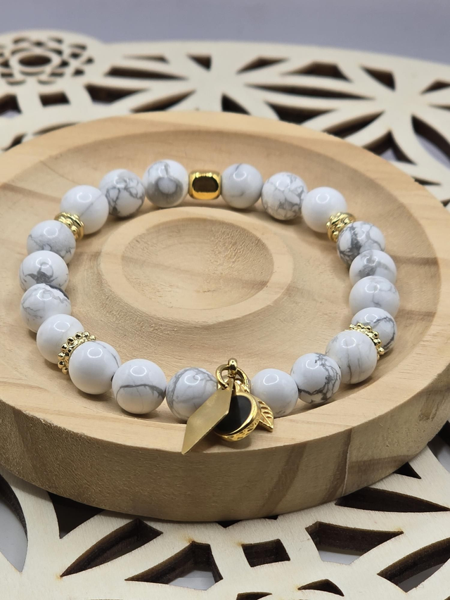 Bracelet Howlite 0,8 cm 