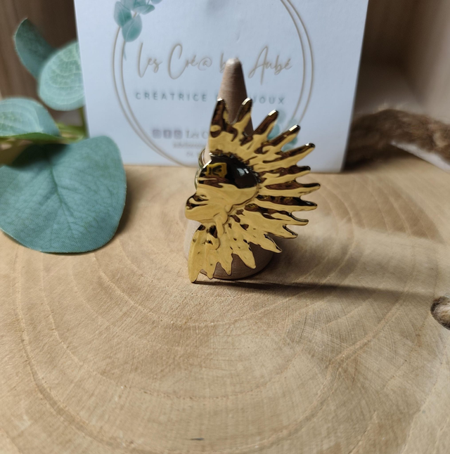 BIG BAGUE ACIER INOXY GOLD "PETIT INIDIEN" 0000846