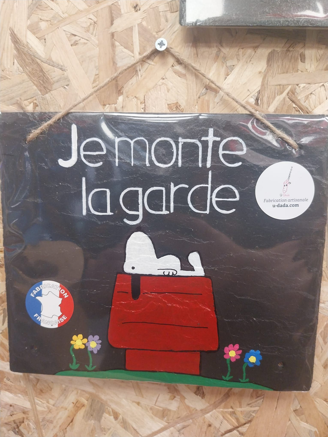 UDADA_006 ardoise chien snoopy