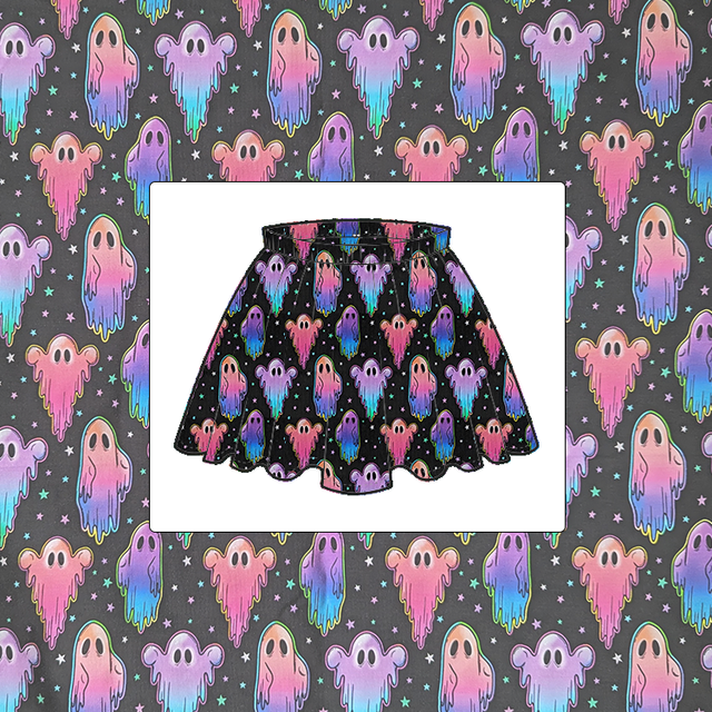 Neon Ghost Childrens Skirt