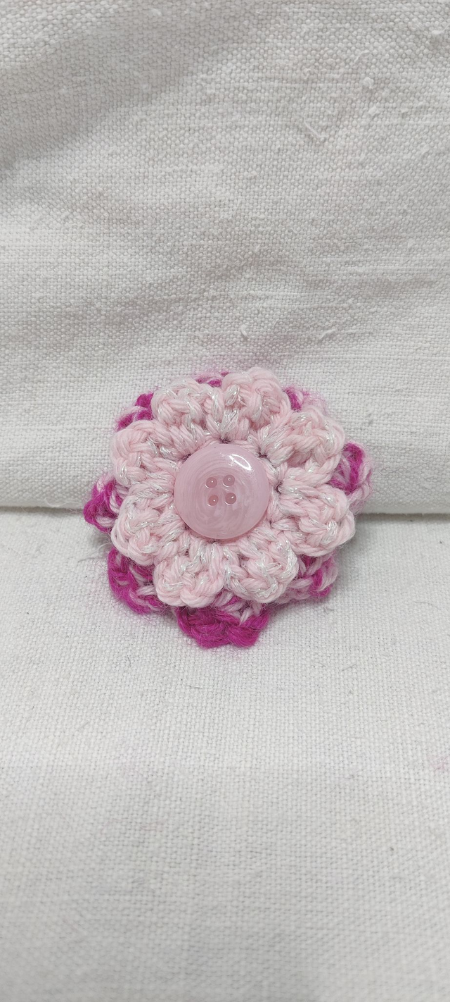 Barrette crocodile Art Déco Rose Poudré