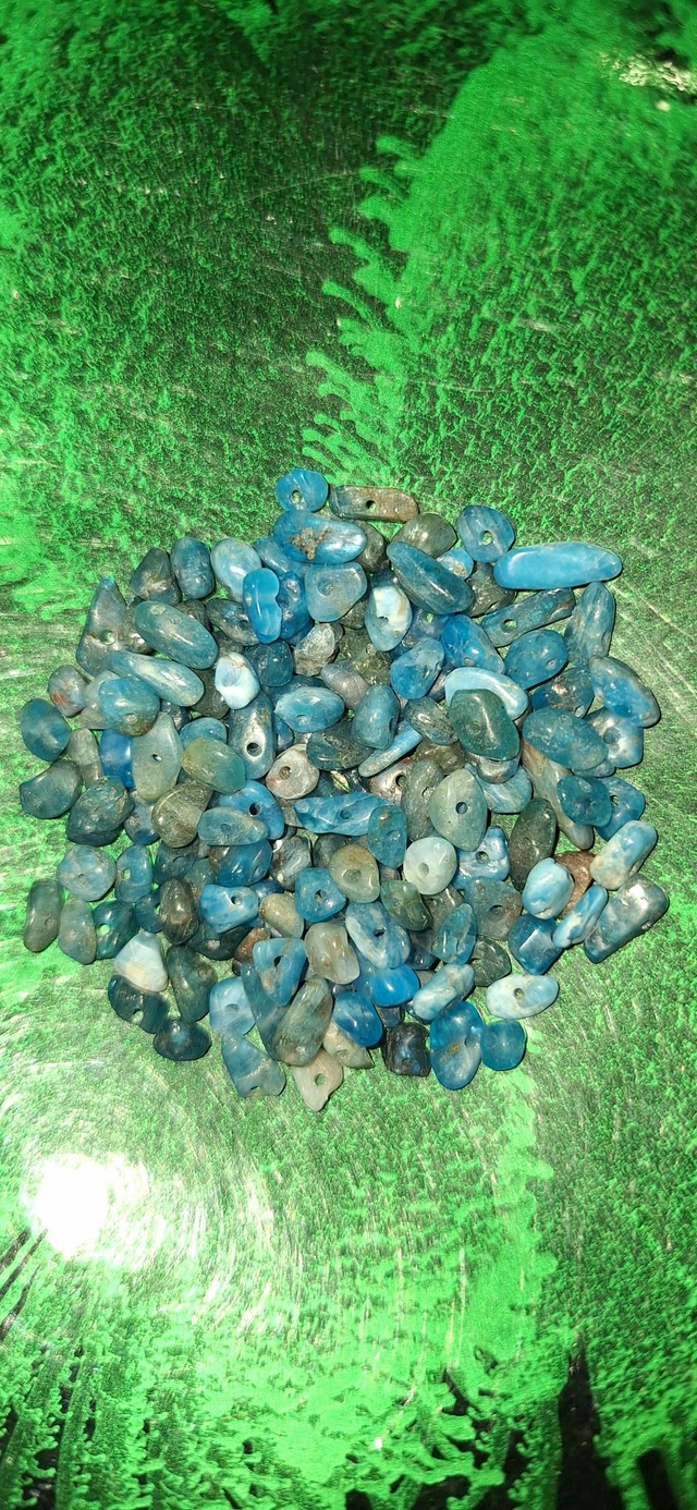 Irregular blue apatite 