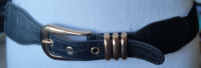 Ceinture noir élastique 80 cm 