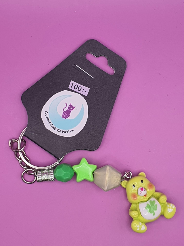 Keychain Care Bears Green 