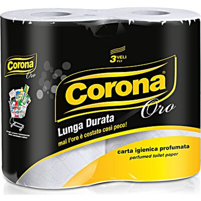 CORONA CARTA IGIENICA ORO/4PZ
