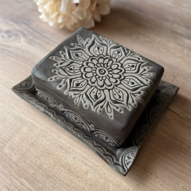 Handcrafted Ceramic Butter Dish/Holder