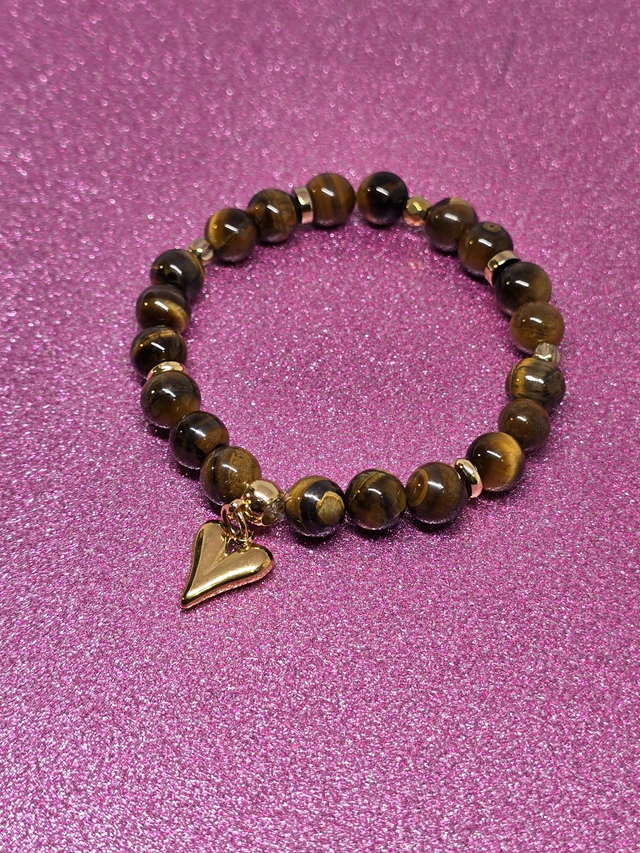 Bracelet Œil de tigre en 0,8 cm 