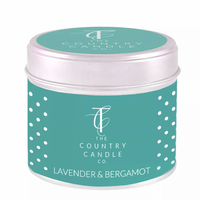 Lavender &amp; Bergamot Tin Candle