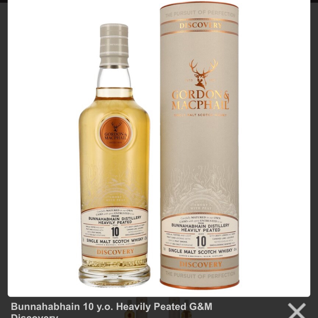 Bunnahabhain Peated 10yo Gordon & MacPhail Discovery 