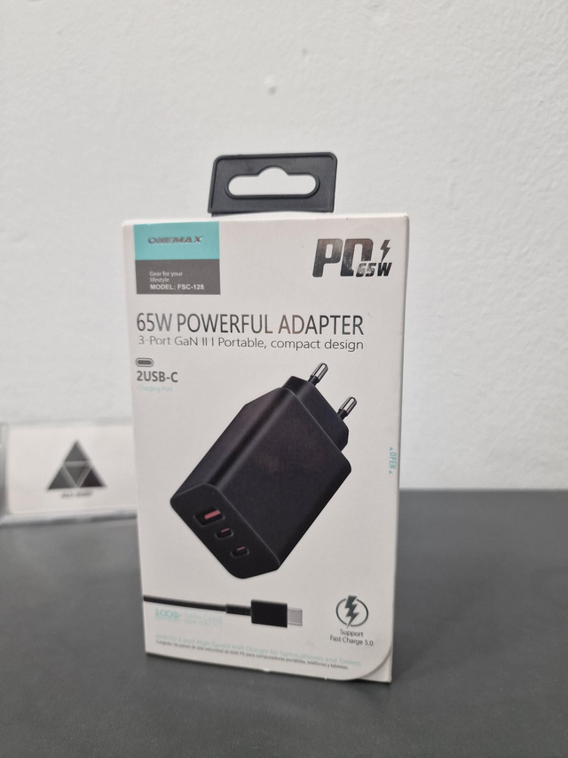 65W POWER FUL ADAPTER 3 PORTS 