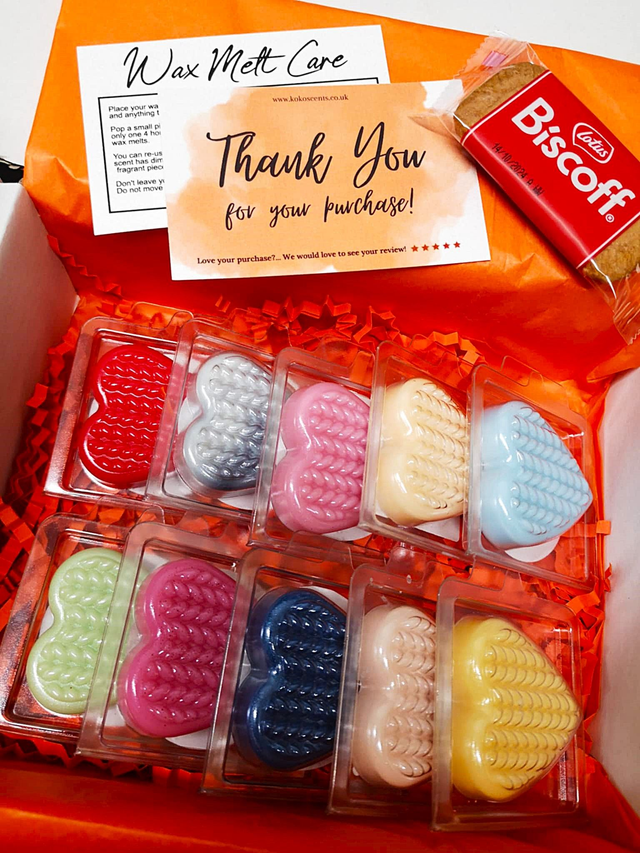 READY TO POST Wax Melt Sample Box (10 Samples)  