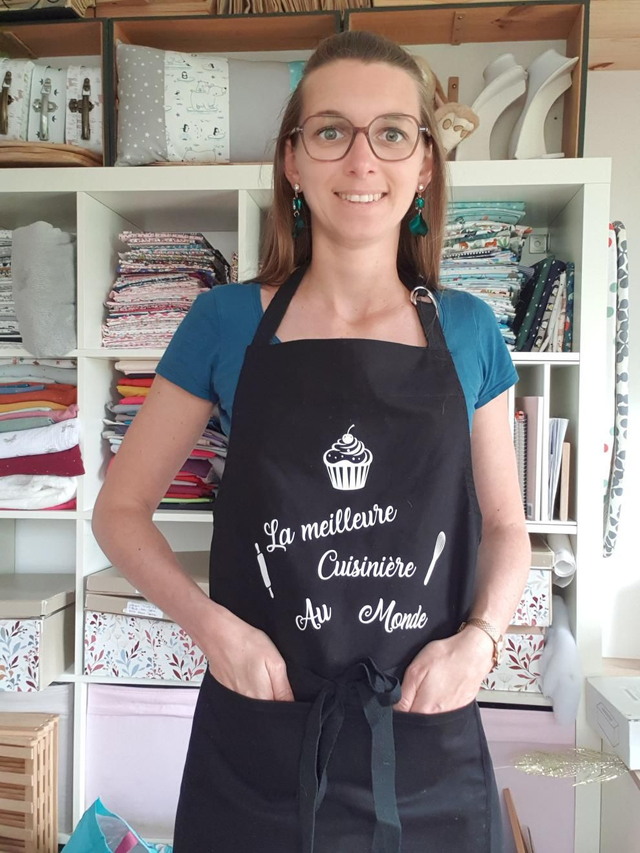 Tablier de cuisine noir