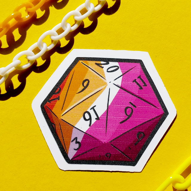 Lesbian - Dnd - Sticker - [SKR-LBN-D]