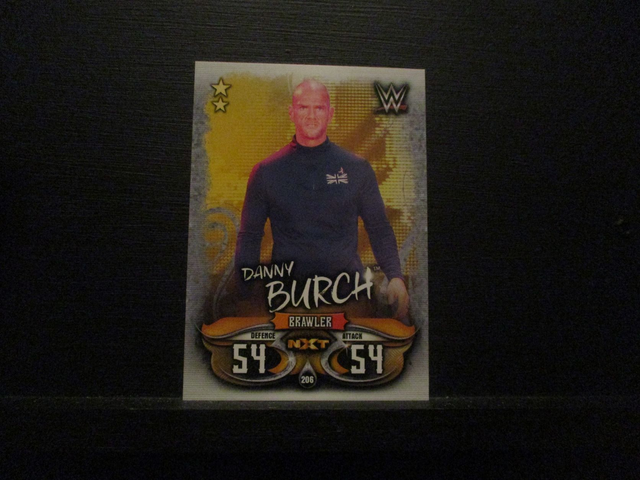 Danny Burch - NXT Slam Attax Live Original Trading Card #206
