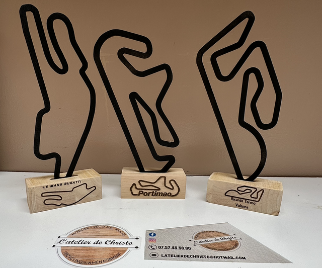 Trophée circuit décoration Moto Gp/F1