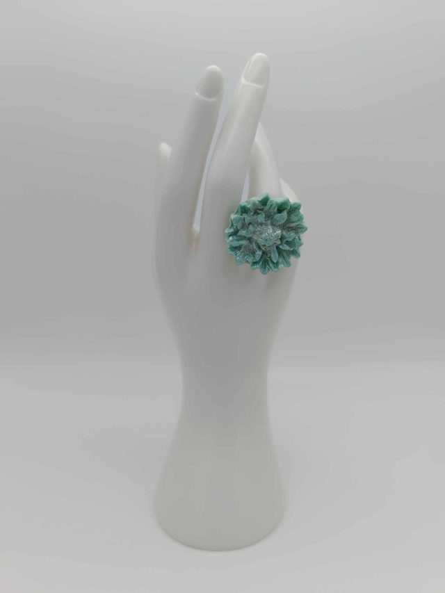 Bague en porcelaine froide Dahlia 
